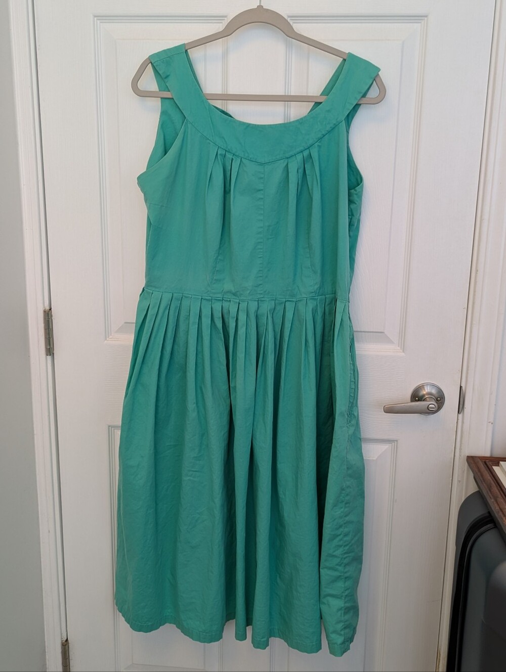 Bettie Page By Tatyana Fit& Flair Teal Circle DressSleeveless